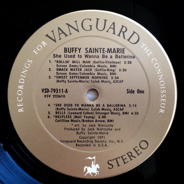 Cover zu Buffy Sainte-Marie - She Used To Wanna Be A Ballerina | 1971 | Vinyl | Folk, World, & Country | US Schallplatten Ankauf