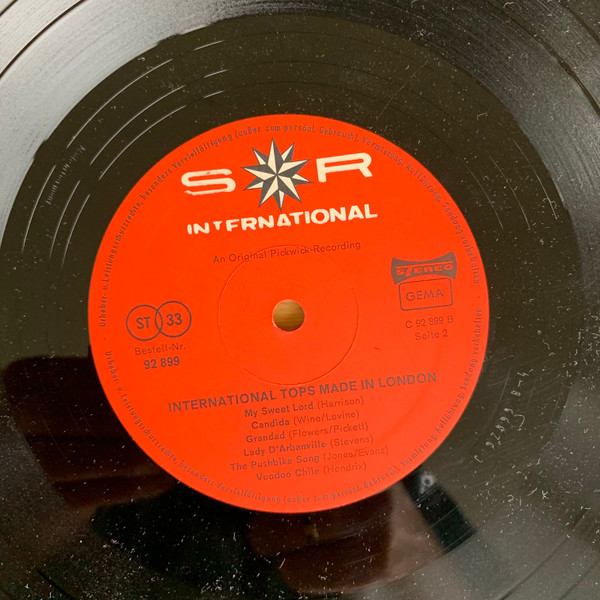 Cover zu Unknown Artist - International Tops Made In London | Vinyl | Rock, Funk / Soul | Germany