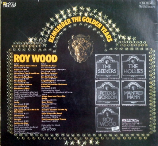 Cover zu Roy Wood - Remember The Golden Years | 1976 | Vinyl | Rock, Pop | Germany Schallplatten Ankauf