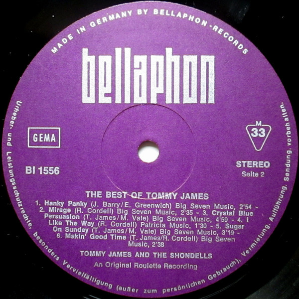 Cover zu Tommy James & The Shondells - Something Special! The Best Of Tommy James And The Shondells | 1973 | Vinyl | Rock, Pop | Germany