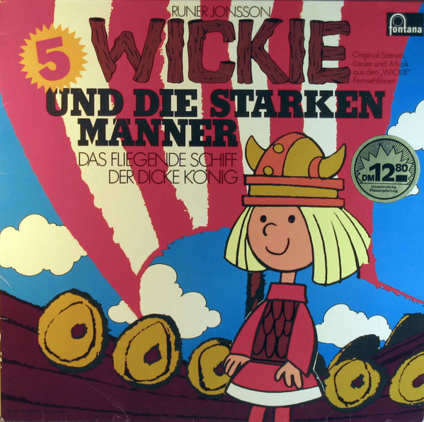 Cover zu Runer Jonsson - Wickie Und Die Starken Männer 5 - Das Fliegende Schiff / Der Dicke König | 1976 | Vinyl | Non-Music, Children's | Germany Schallplatten Ankauf