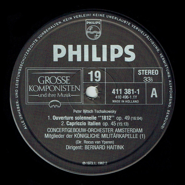 Cover zu Pyotr Ilyich Tchaikovsky / Concertgebouworkest / Bernard Haitink - Orchesterwerke | Vinyl | Classical | Germany