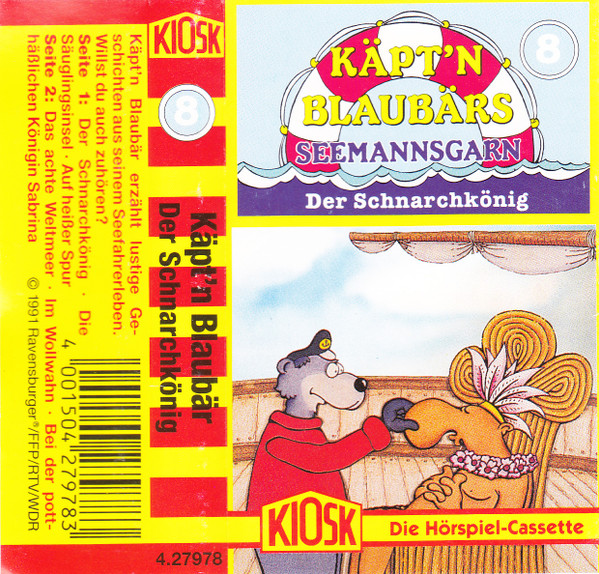 Cover zu Walter Moers - Käpt'n Blaubärs Seemannsgarn 8 - Der Schnarchkönig | 1991 | Vinyl | Non-Music, Children's | Germany