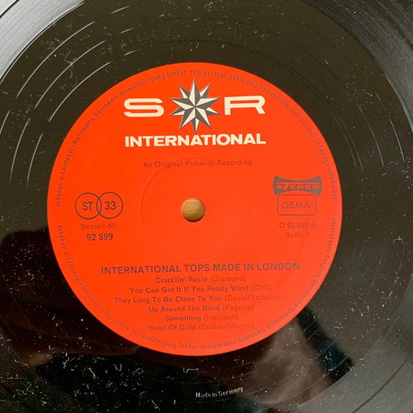 Cover zu Unknown Artist - International Tops Made In London | Vinyl | Rock, Funk / Soul | Germany Schallplatten Ankauf