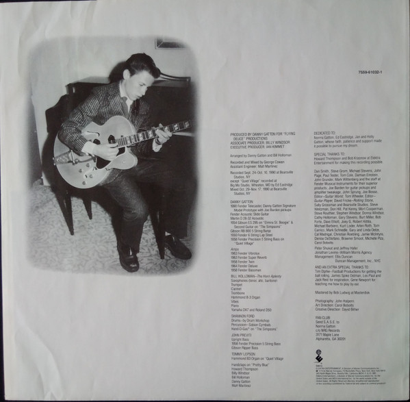 Cover zu Danny Gatton - 88 Elmira St. | 1991 | Vinyl | Rock, Blues | Europe