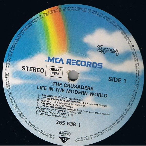 Cover zu The Crusaders - Life In The Modern World | 1988 | Vinyl | Jazz, Funk / Soul | Europe