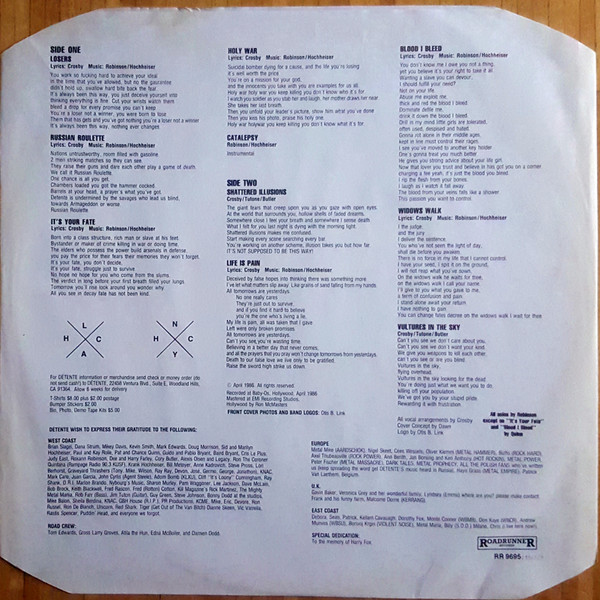 Cover zu Détente - Recognize No Authority | 1986 | Vinyl | Rock | Europe