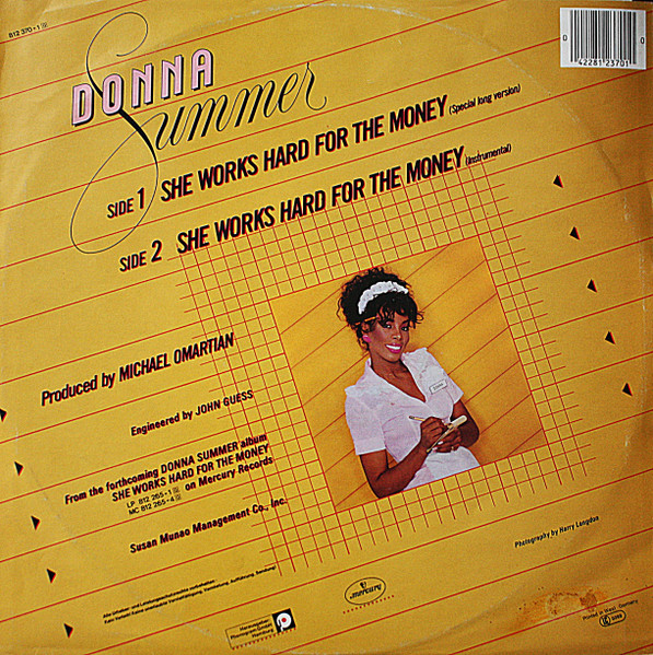 Cover zu Donna Summer - She Works Hard For The Money | 1983 | Vinyl | Electronic, Funk / Soul | Germany