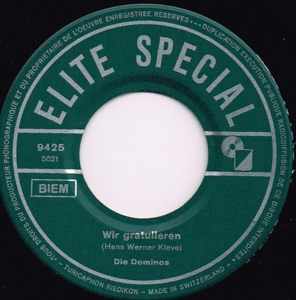Cover zu Die Dominos - Wir Gratulieren | Vinyl | Pop, Folk, World, & Country | Switzerland Schallplatten Ankauf