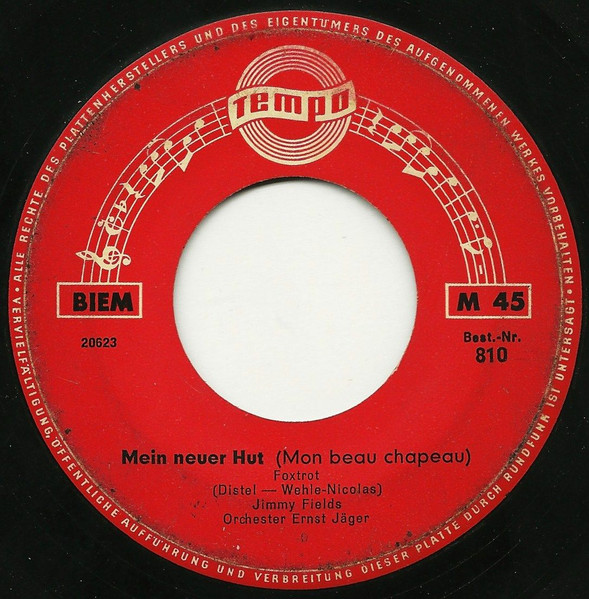 Cover zu Die Perrys / Jimmy Fields - Ramona / Mein Neuer Hut (Mon Beau Chapeau) | Vinyl | Pop | Germany Schallplatten Ankauf