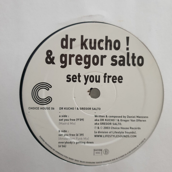 Cover zu Dr. Kucho! & Gregor Salto - Set You Free | 2003 | Vinyl | Electronic | France Schallplatten Ankauf