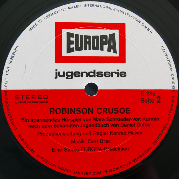 Cover zu Daniel Defoe - Robinson Crusoe | 1971 | Vinyl | Non-Music | Germany
