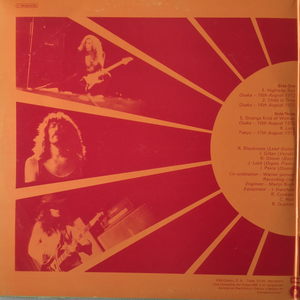 Cover zu Deep Purple - Made In Japan | 1972 | Vinyl | Rock | Spain