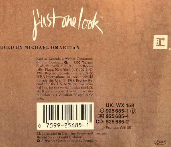 Cover zu Christopher Cross - Back Of My Mind | 1988 | Vinyl | Pop | Europe