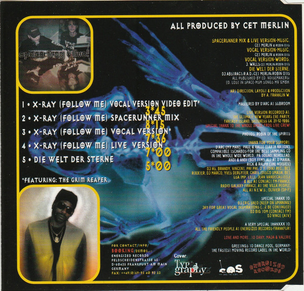 Cover zu Space Frog - (X-Ray) Follow Me | 1997 | Vinyl | Electronic | Germany Schallplatten Ankauf