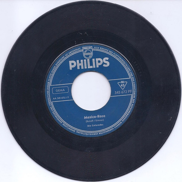 Cover zu Die Colorados - Mexico-Rose | 1964 | Vinyl | Pop | Germany Schallplatten Ankauf