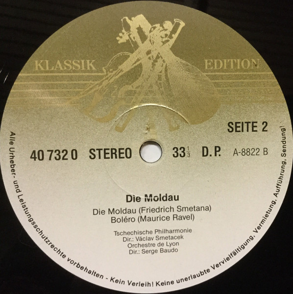 Cover zu Bedřich Smetana · Franz Liszt · Carl Maria Von Weber · Maurice Ravel - Die Moldau / Les Preludes · Aufforderung Zum Tanz · Bolero | Vinyl | Classical | Germany