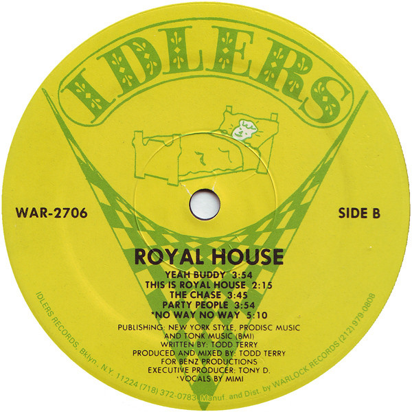 Cover zu Royal House - Can You Party? | 1988 | Vinyl | Electronic, Hip Hop | US