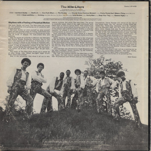 Cover zu The Nite-Liters - The Nite-Liters | 1970 | Vinyl | Funk / Soul | US Schallplatten Ankauf