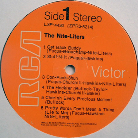 Cover zu The Nite-Liters - The Nite-Liters | 1970 | Vinyl | Funk / Soul | US