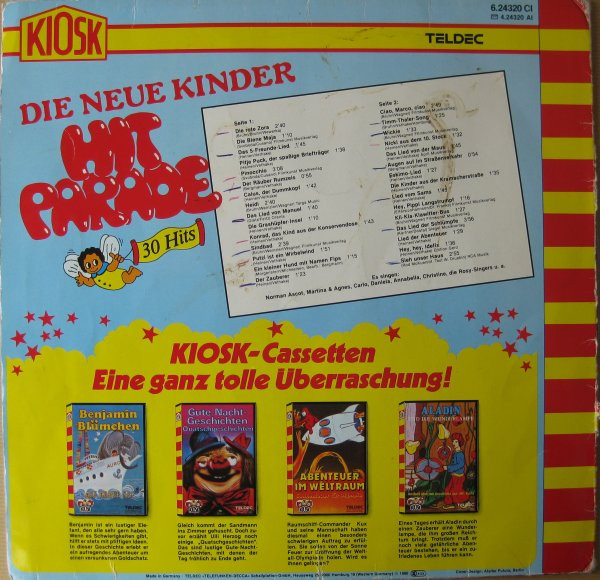 Cover zu Unknown Artist - Die Neue Kinder Hitparade | 1980 | Vinyl | Pop, Children's | Germany