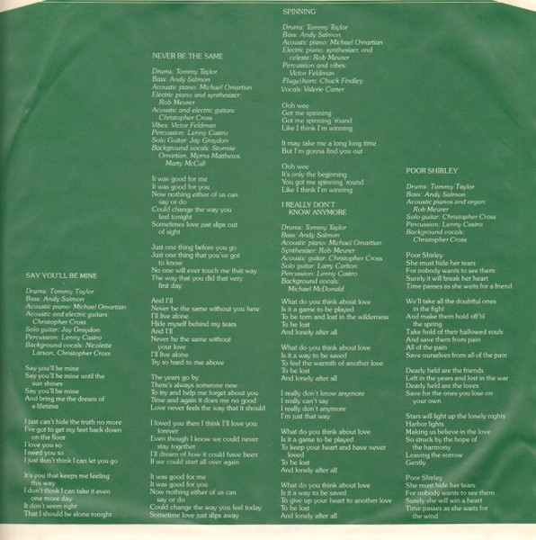 Cover zu Christopher Cross - Christopher Cross | 1979 | Vinyl | Rock, Funk / Soul | Germany