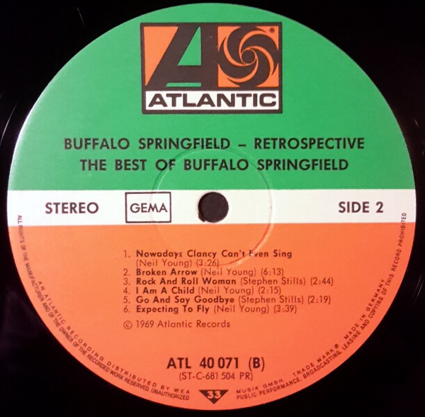 Cover zu Buffalo Springfield - Retrospective - The Best Of Buffalo Springfield | Vinyl | Rock | Germany Schallplatten Ankauf