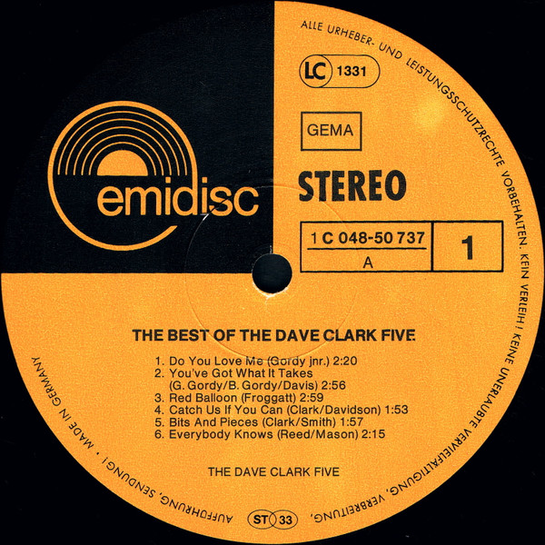 Cover zu The Dave Clark Five - The Best Of The Dave Clark Five | Vinyl | Rock | Germany Schallplatten Ankauf