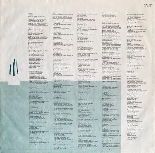 Cover zu Christopher Cross - Back Of My Mind | 1988 | Vinyl | Pop | Europe