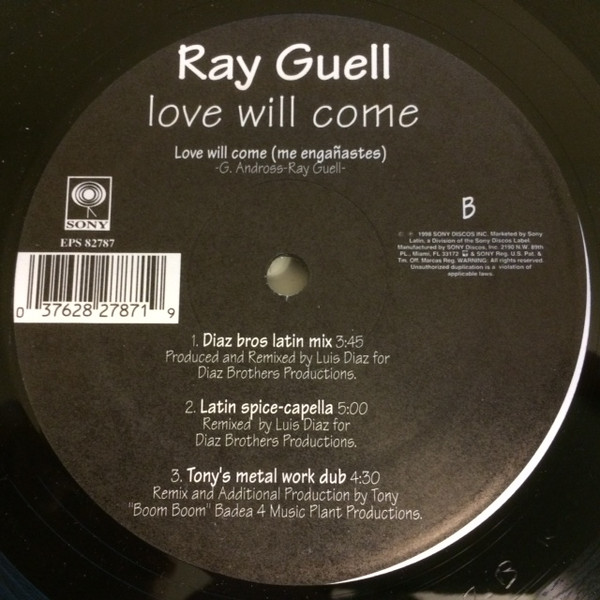 Cover zu Ray Guell - Love Will Come | 1998 | Vinyl | Electronic | US Schallplatten Ankauf