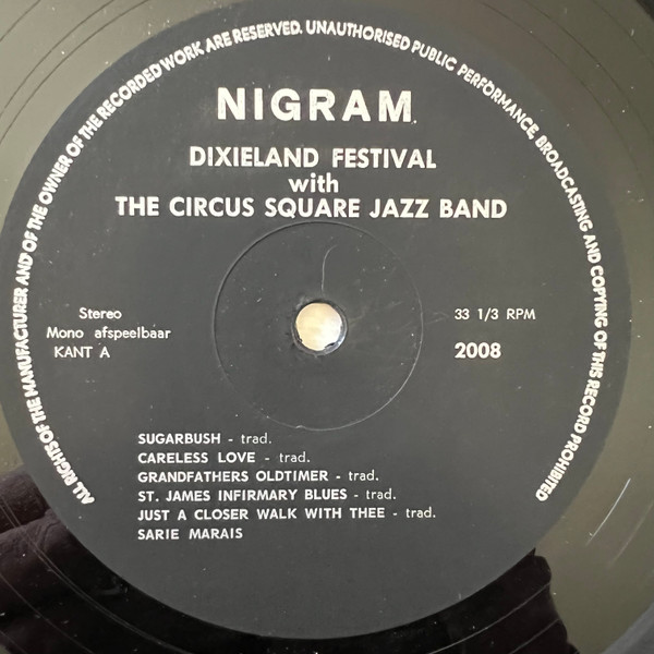 Cover zu Circus Square Jazz Band - Dixieland Festival With The Circus Square Jazz Band | Vinyl | Jazz | Netherlands