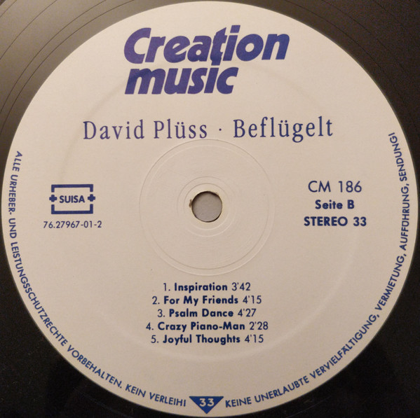Cover zu David Plüss - Beflügelt | Vinyl | Jazz, Folk, World, & Country | Germany & Switzerland