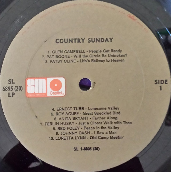 Cover zu Various - Country Sunday | 1973 | Vinyl | Folk, World, & Country | US Schallplatten Ankauf