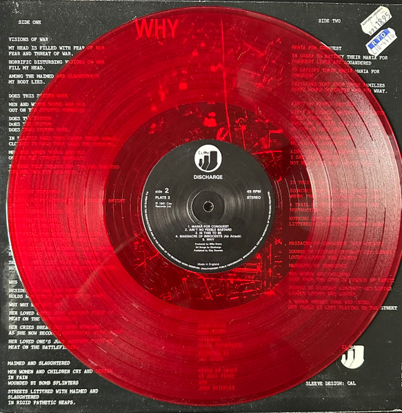 Cover zu Discharge - Why | 1989 | Vinyl | Rock | UK Schallplatten Ankauf