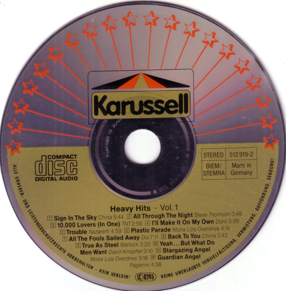 Cover zu Various - Heavy Hits Vol. 1 | 1991 | Vinyl | Rock | Germany Schallplatten Ankauf