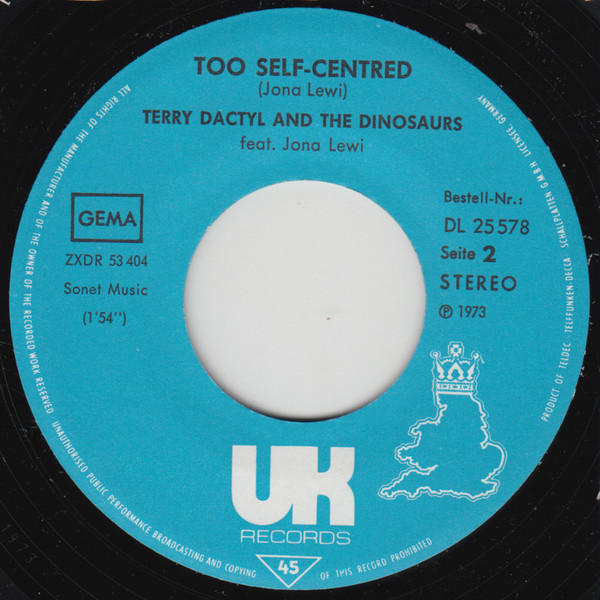 Cover zu Terry Dactyl And The Dinosaurs - She Left I Died | 1973 | Vinyl | Rock, Pop | Germany