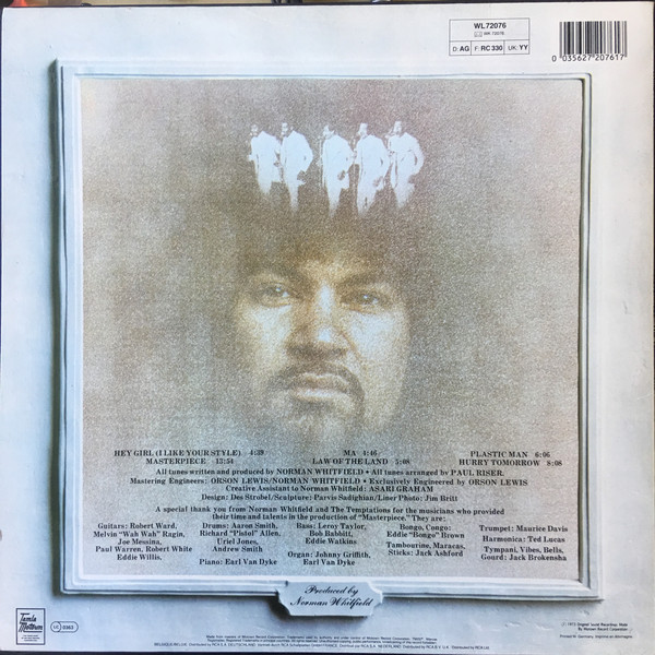 Cover zu The Temptations - Masterpiece | 1984 | Vinyl | Funk / Soul | UK & Europe Schallplatten Ankauf