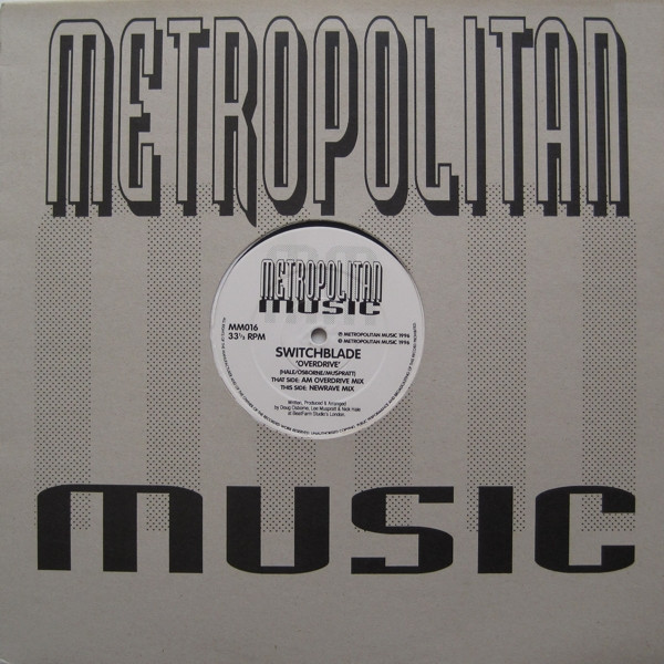 Cover zu Switchblade (2) - Overdrive | 1996 | Vinyl | Electronic | UK Schallplatten Ankauf