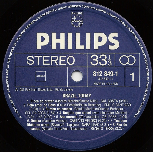 Cover zu Various - Brazil Today! (Music From Brazil, Simply A Matter Of Good Taste) | 1983 | Vinyl | Latin | Europe