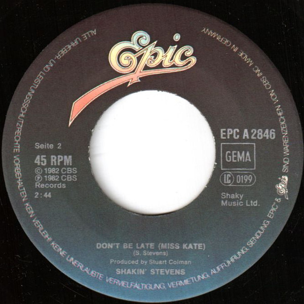 Cover zu Shakin' Stevens - I'll Be Satisfied | 1982 | Vinyl | Rock | Germany