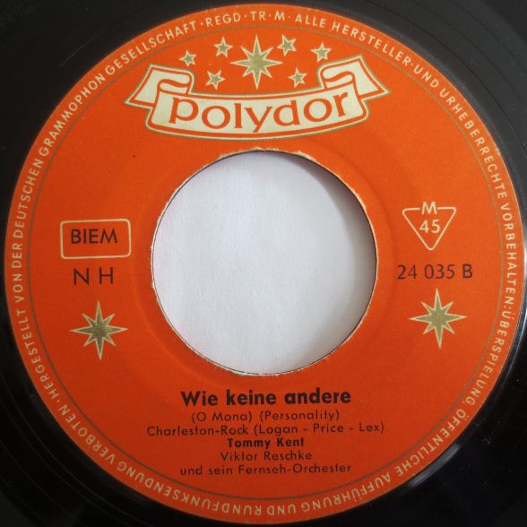 Cover zu Tommy Kent - Ich Brauche Dich Dazu | 1959 | Vinyl | Rock, Pop | Germany Schallplatten Ankauf
