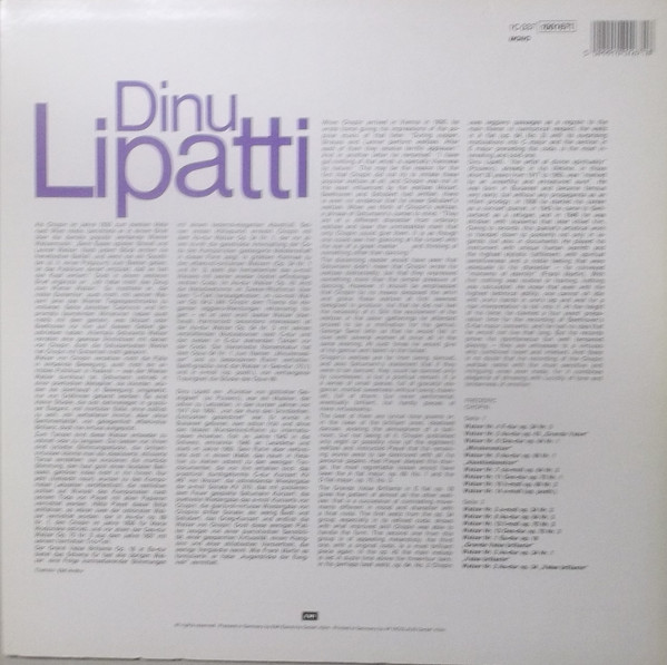Cover zu Dinu Lipatti, Frédéric Chopin - Vierzehn Walzer | Vinyl | Classical | Germany Schallplatten Ankauf