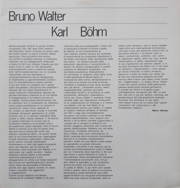 Cover zu Wolfgang Amadeus Mozart, Karl Böhm, Bruno Walter - Sinfonia N.35 K.385