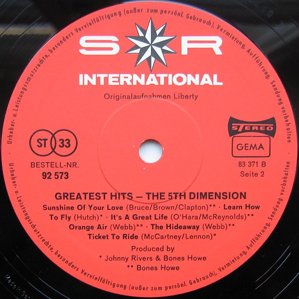 Cover zu The Fifth Dimension - The 5th Dimension Story | Vinyl | Funk / Soul | Germany