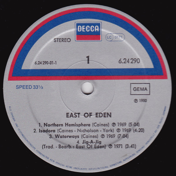 Cover zu East Of Eden (2) - East Of Eden | Vinyl | Rock | Germany Schallplatten Ankauf