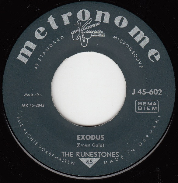Cover zu The Runestones - Exodus / The Guns Of Navarone | 1961 | Vinyl | Rock | Germany Schallplatten Ankauf