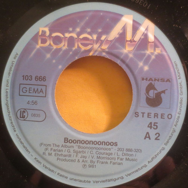 Cover zu Boney M. - We Kill The World (Don't Kill The World) / Boonoonoonoos | 1981 | Vinyl | Electronic, Rock, Pop | Germany