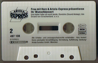 Cover zu Various - Frau Mit Herz & Ariola-Express Präsentieren Ihr Wunschkonzert | 1988 | Vinyl | Pop | Germany Schallplatten Ankauf