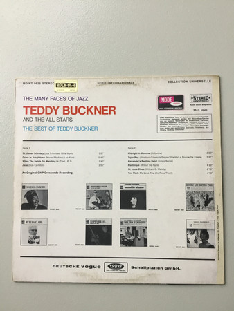 Cover zu Teddy Buckner - The best of Teddy Buckner | Vinyl | Jazz | Germany