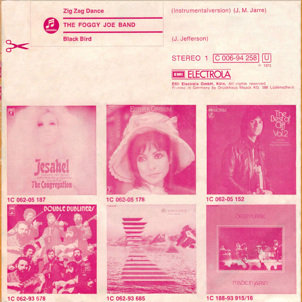 Cover zu The Foggy Joe Band - Zig Zag Dance | 1973 | Vinyl | Electronic | Germany Schallplatten Ankauf
